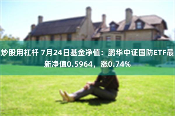 炒股用杠杆 7月24日基金净值：鹏华中证国防ETF最新净值0.5964，涨0.74%