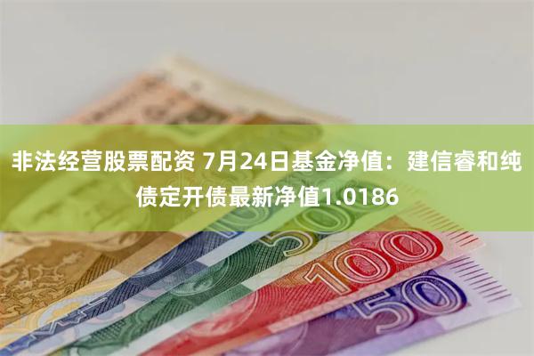 非法经营股票配资 7月24日基金净值：建信睿和纯债定开债最新净值1.0186