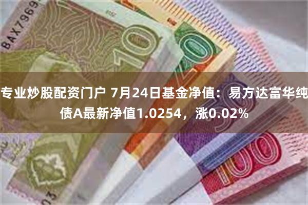 专业炒股配资门户 7月24日基金净值：易方达富华纯债A最新净值1.0254，涨0.02%