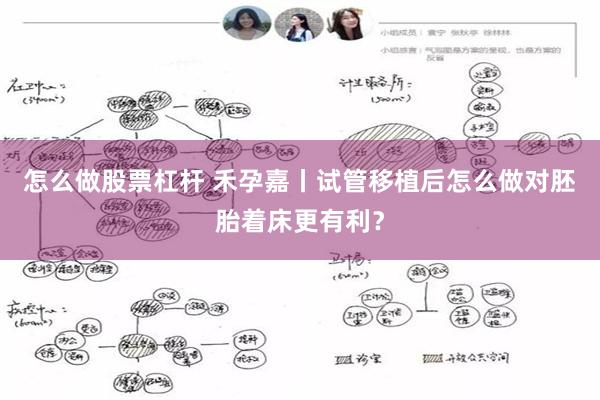 怎么做股票杠杆 禾孕嘉丨试管移植后怎么做对胚胎着床更有利？