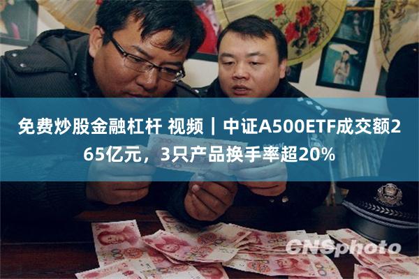 免费炒股金融杠杆 视频｜中证A500ETF成交额265亿元，3只产品换手率超20%