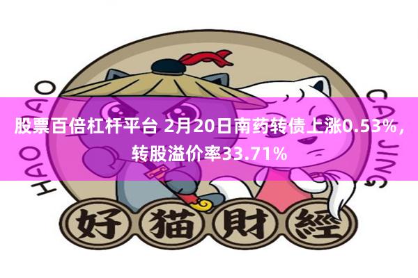 股票百倍杠杆平台 2月20日南药转债上涨0.53%，转股溢价率33.71%