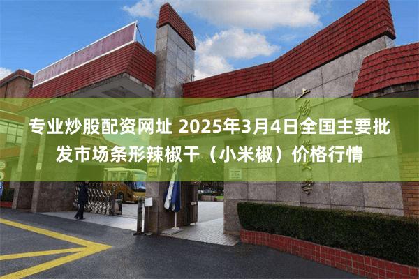 专业炒股配资网址 2025年3月4日全国主要批发市场条形辣椒干（小米椒）价格行情